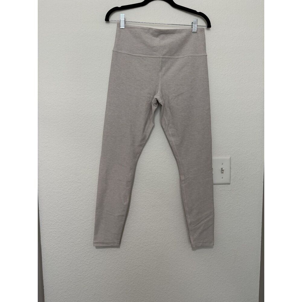 Athleta High Rise Elation Softluxe Tight Leggings - Heathered Oatmeal Cream